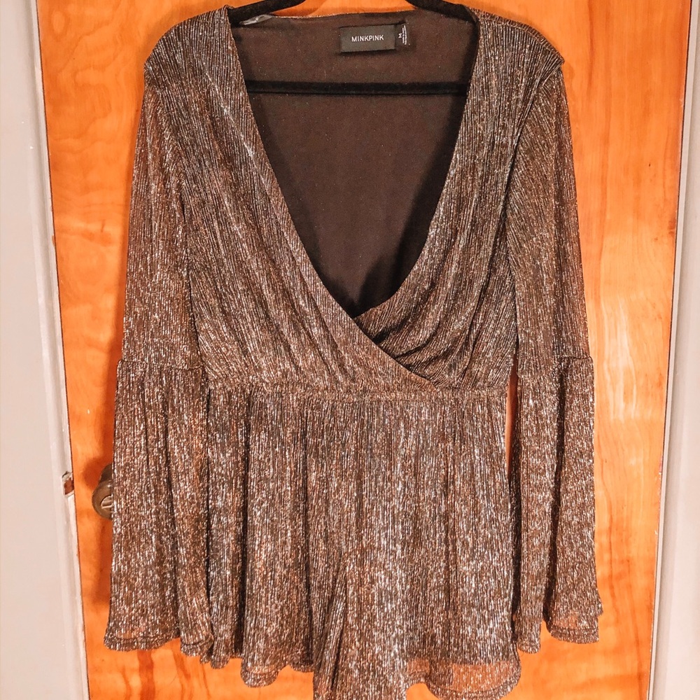 MINKPINK shiny romper